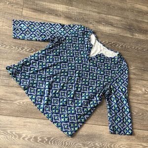 Blue Patterned Top